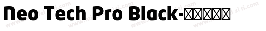 Neo Tech Pro Black字体转换